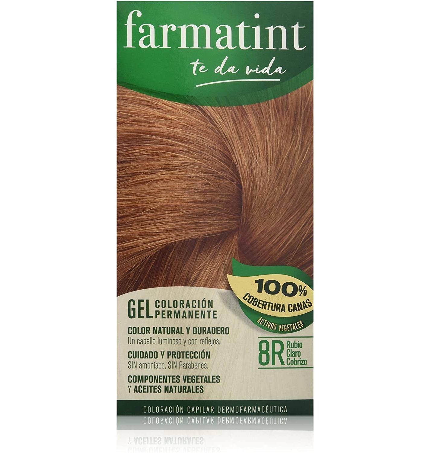 FARMATINT GEL permanent color #8r-light copper blonde 5 units