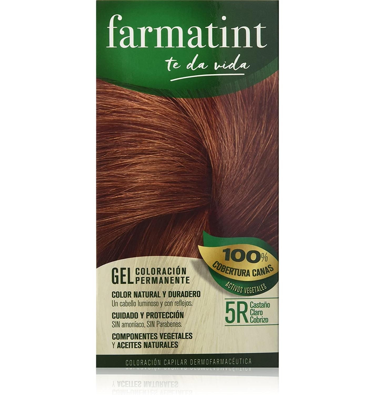 FARMATINT GEL permanent color #5r-light copper brown 5 units