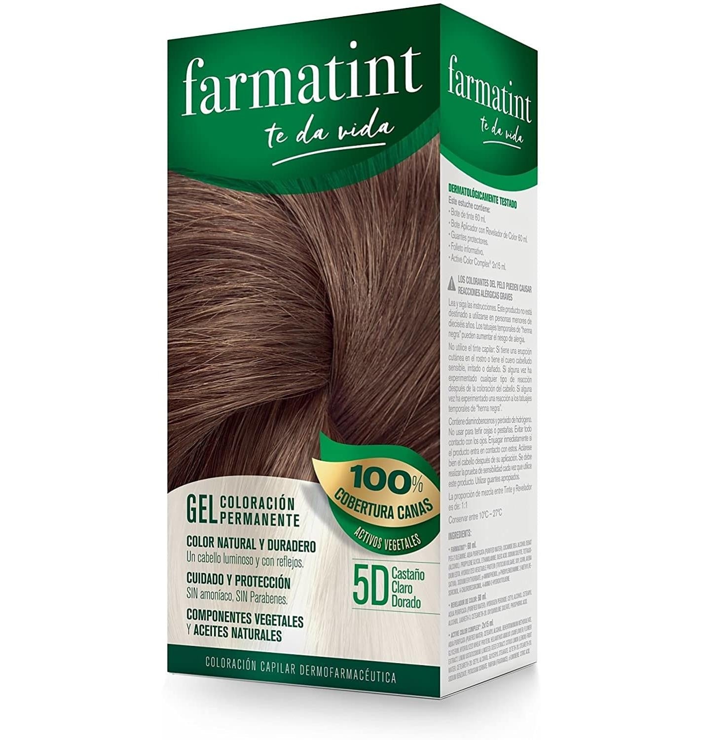 FARMATINT GEL permanent color #5d-light golden brown 5 units