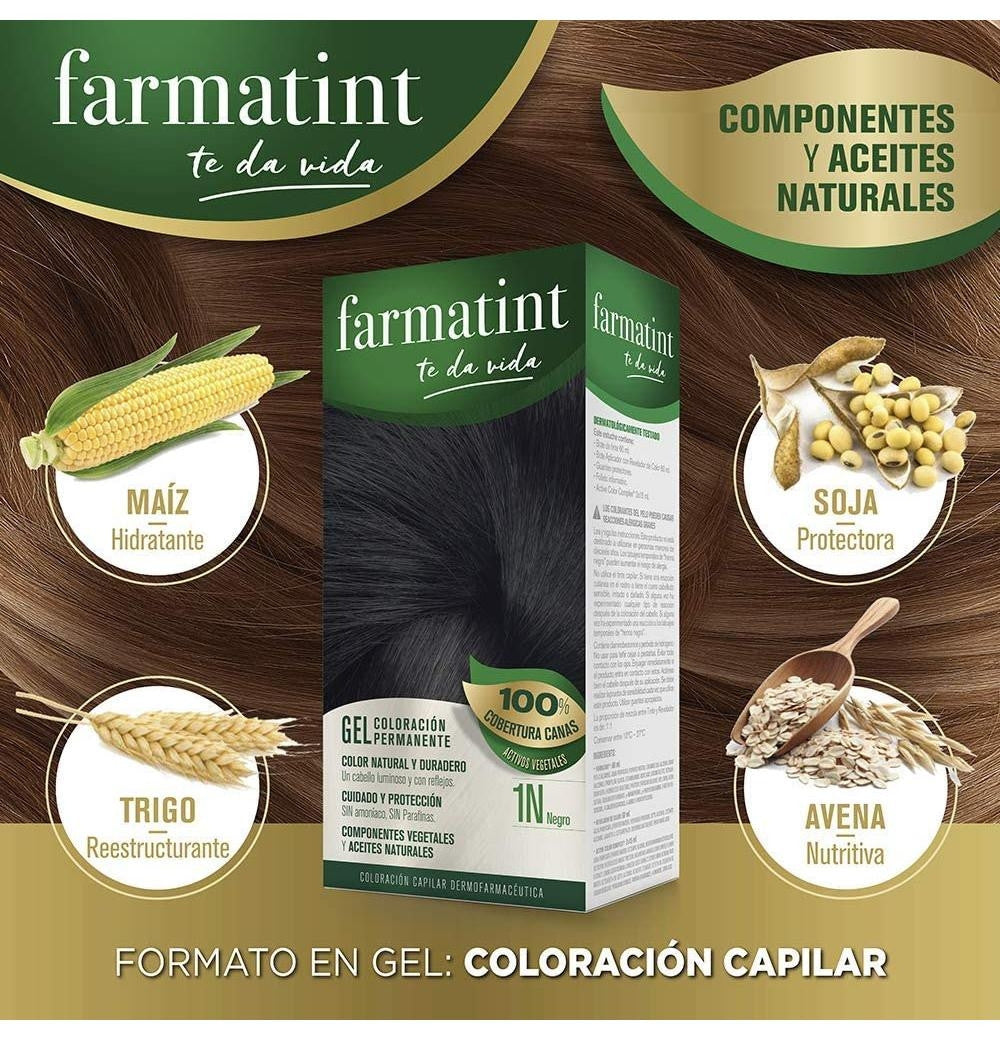 FARMATINT GEL permanent color #1n-black 5 u