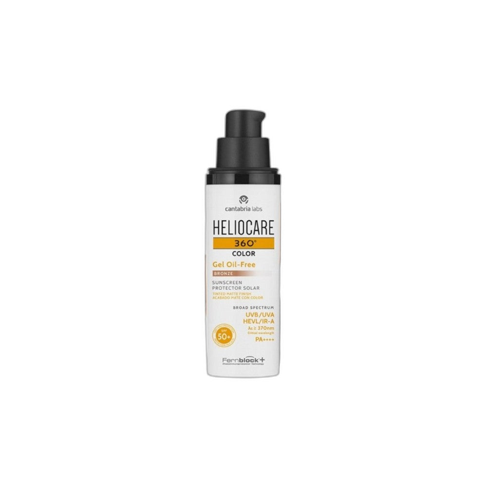 HELIOCARE 360° COLOR tinted sunscreen gel oil free SPF50+ #bronze 50 ml
