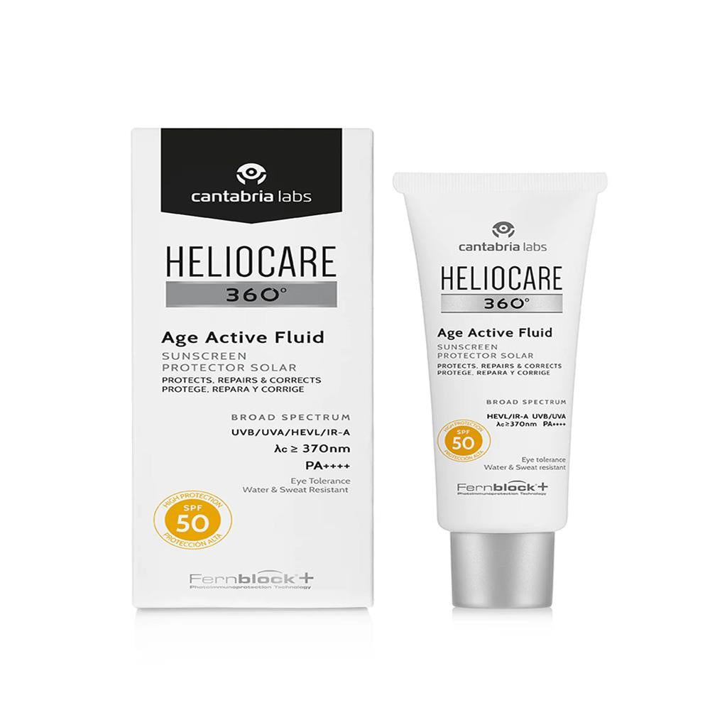 HELIOCARE 360° fluid sunscreen prevents and corrects signs of photoaging SPF50 50 ml