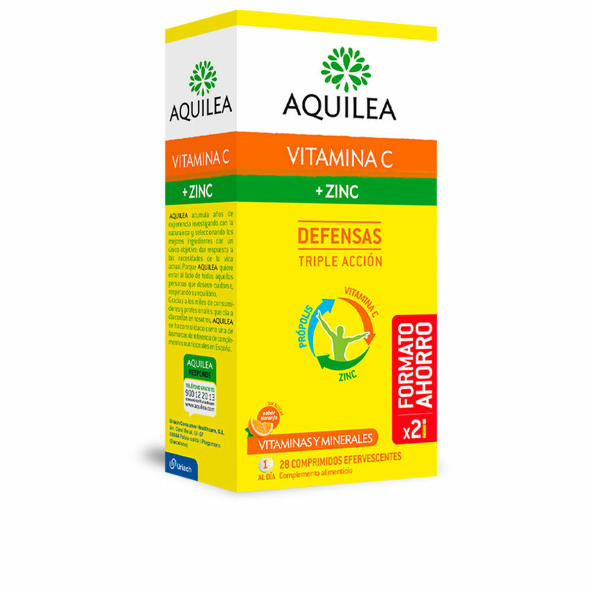 AQUILEA Vitamin C + Zinc Savings Pack 28 Tablets