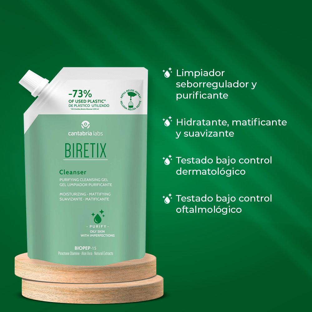 BIRETIX CLEANSER gel limpiador purificante recarga 400 ml