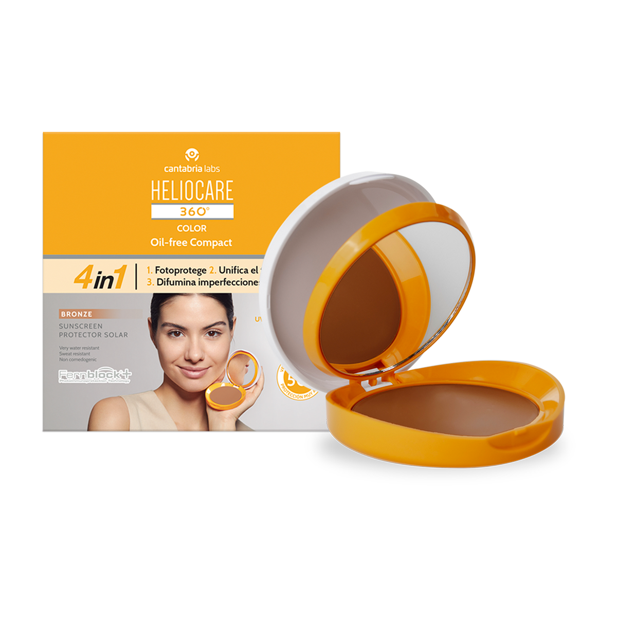 HELIOCARE 360º oil-free compact color SPF50 #Bronze 10 gr