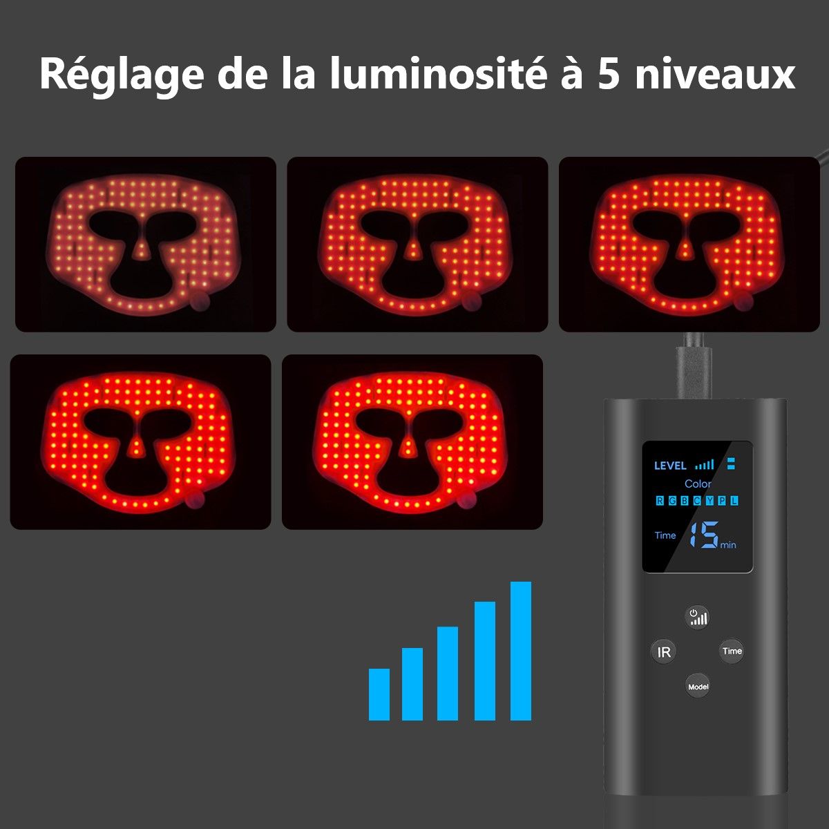PALOMA BEAUTIES 7 COLOR PHOTOTHERAPY LED facial mask 1 unit