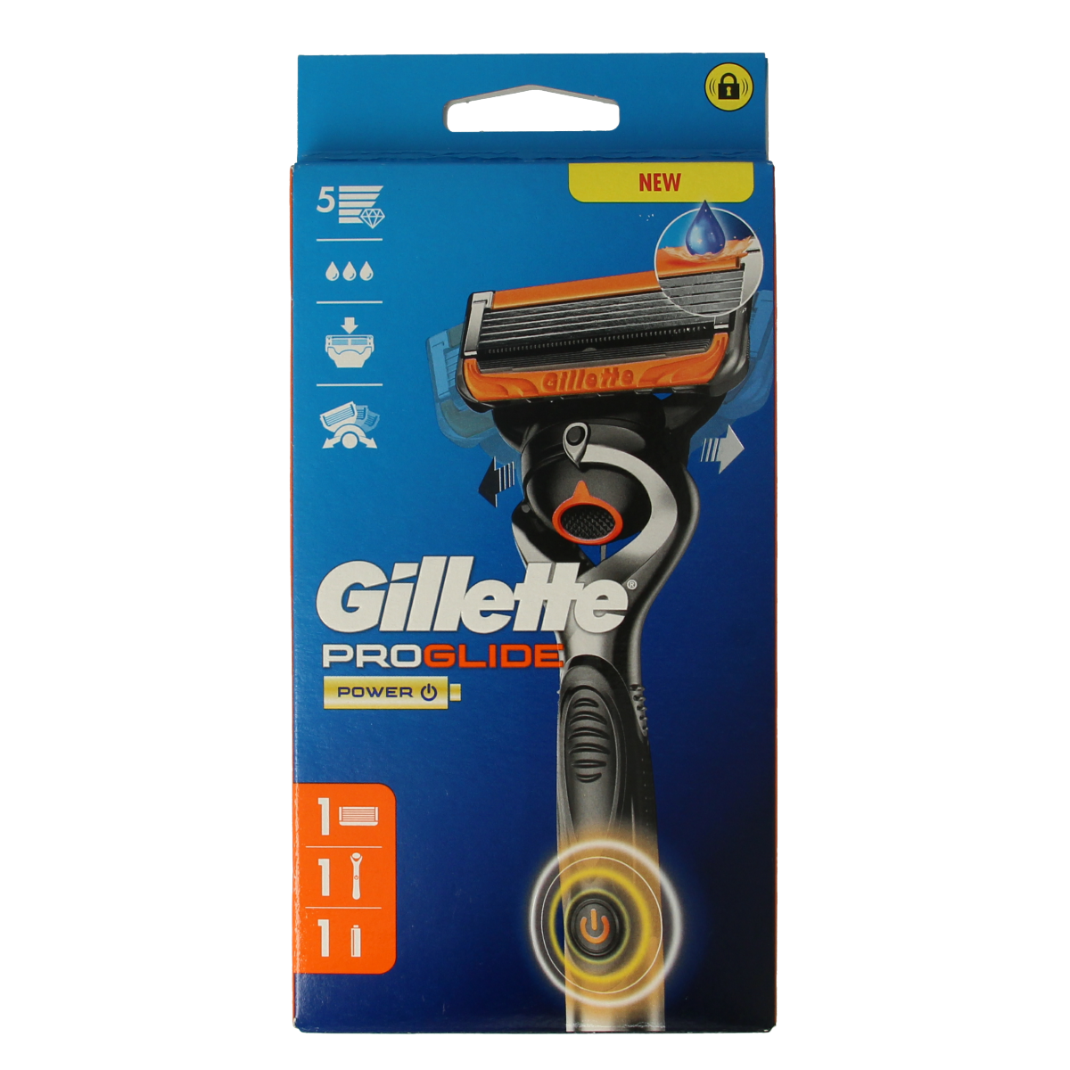 GILLETTE FUSION PROGLIDE POWER razor + 1 refill