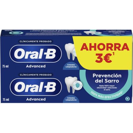 ORAL-B TARTAR PREVENTION toothpaste 2 x 75 ml