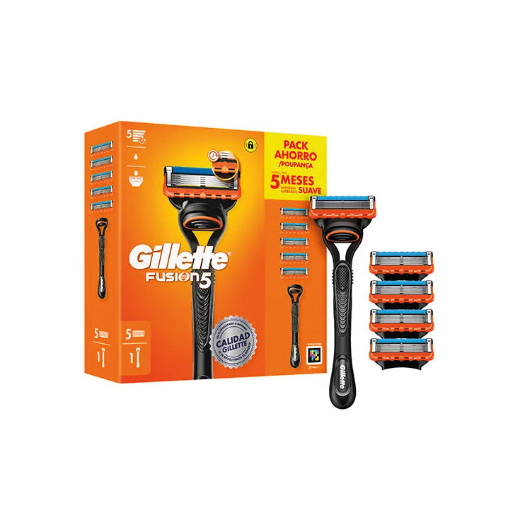GILLETTE FUSION 5 razor + 5 refills