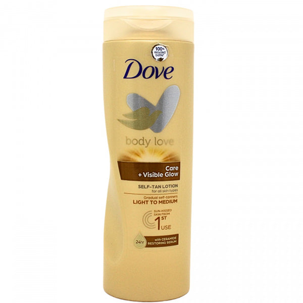 DOVE VISIBLE GLOW Self-Tanning Body Lotion Medium 400ml