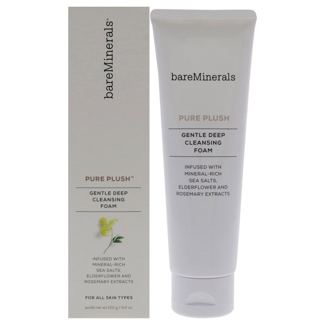 BARE MINERALS PURE PLUSH gentle deep cleansing foam 120 gr