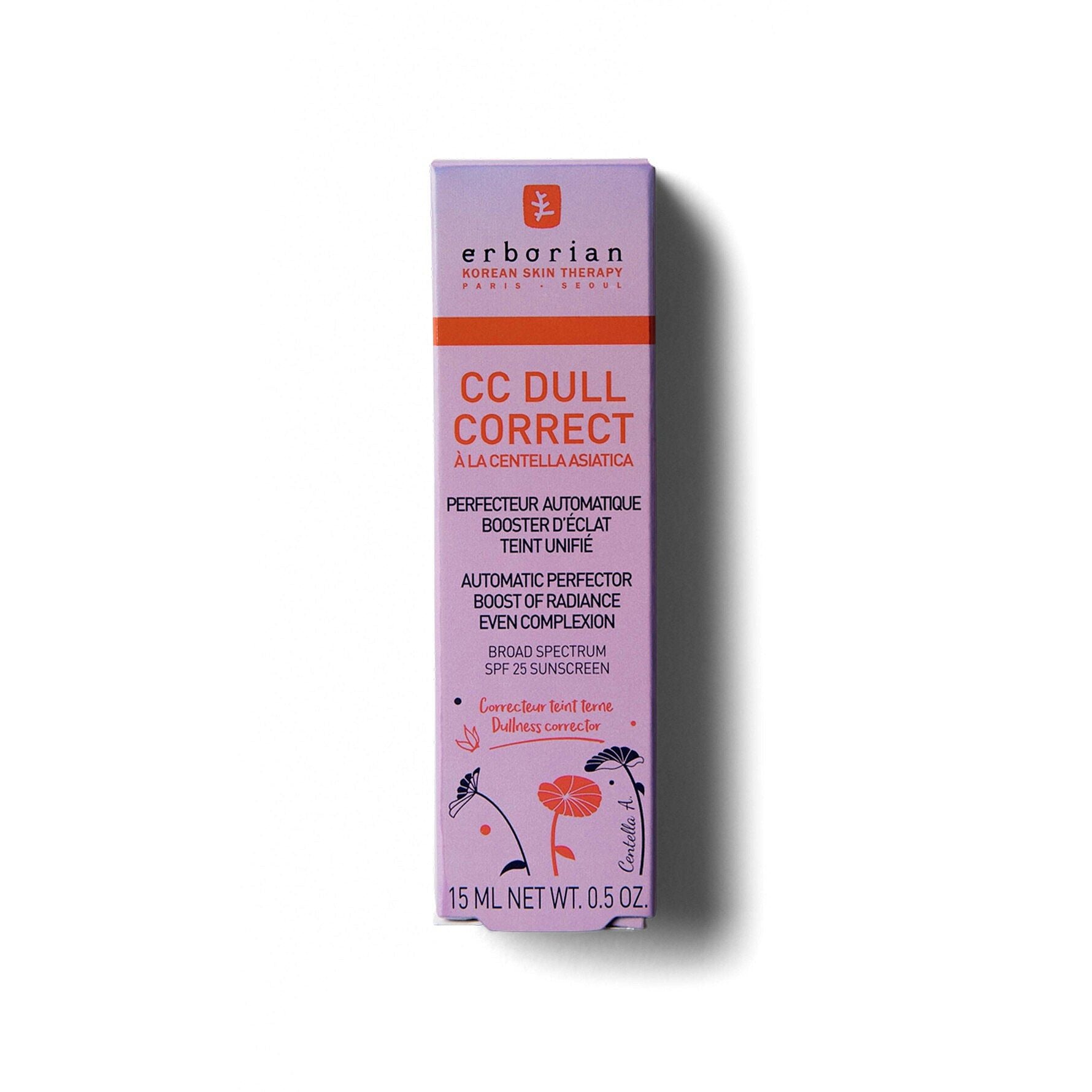 ERBORIAN CC DULL À LA CENTELLA ASIATICA illuminating concealer #clear 15 ml