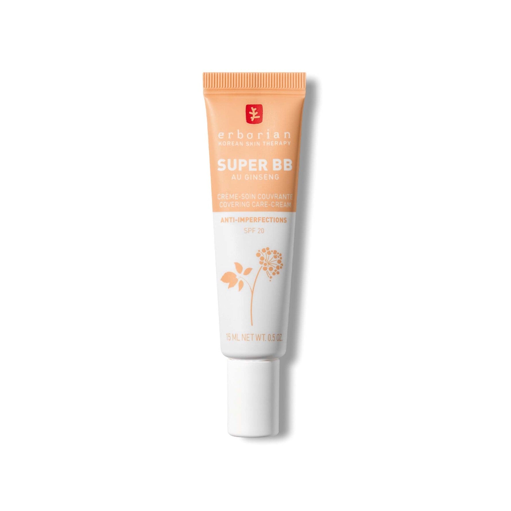 ERBORIAN SUPER BB AU GINSENG anti-blemish cream SPF20 #Gold 15 ml