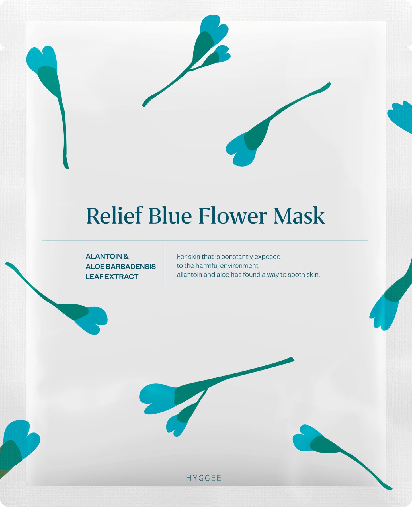 HYGGEE RELIEF BLUE flower mask 35 ml