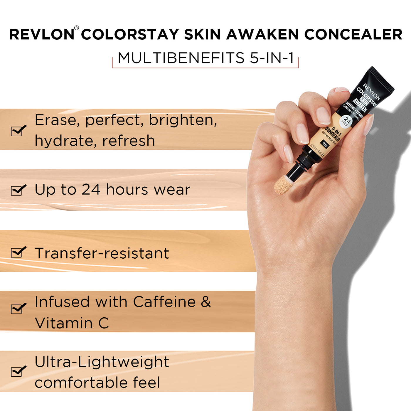 REVLON MASS MARKET COLORSTAY SKIN AWAKEN 5-in-1 concealer #060-deep 8 ml