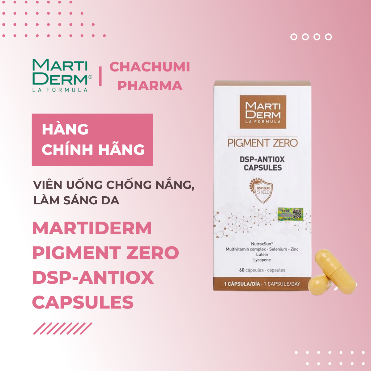 MARTIDERM PIGMENT ZERO DSP-ANTIOX capsules 60 u