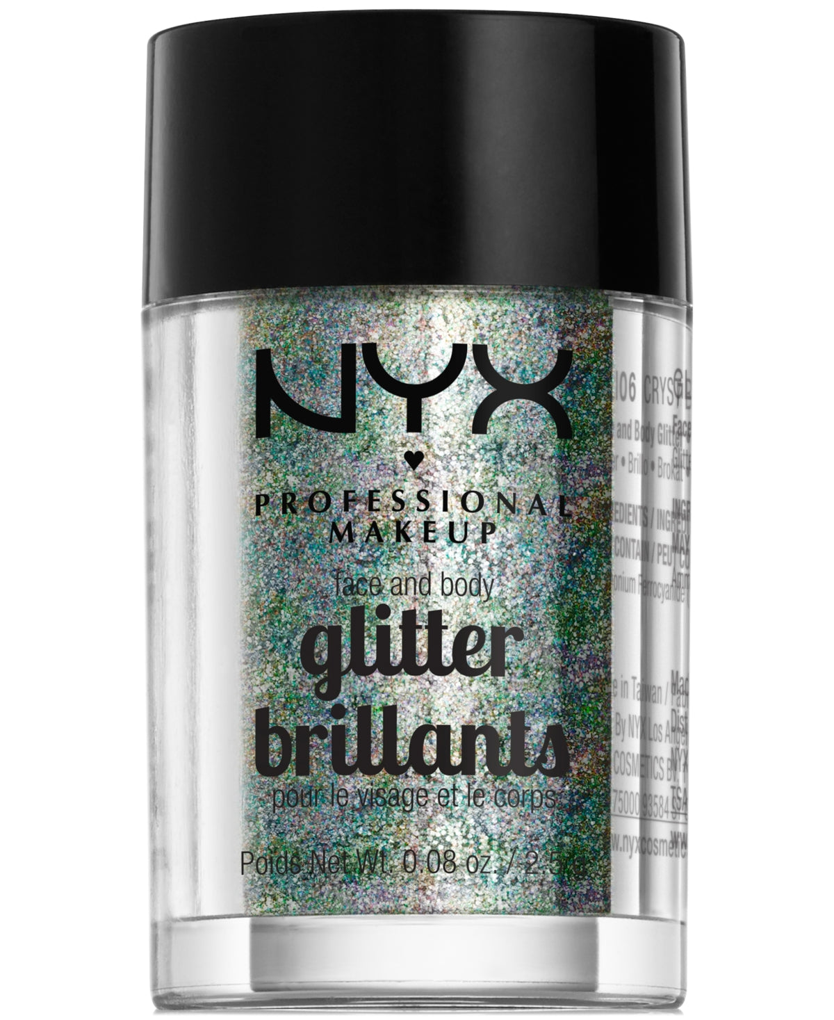 NYX PROFESSIONAL MAKE UP GLITTER BRILLANTS face and body #crystal