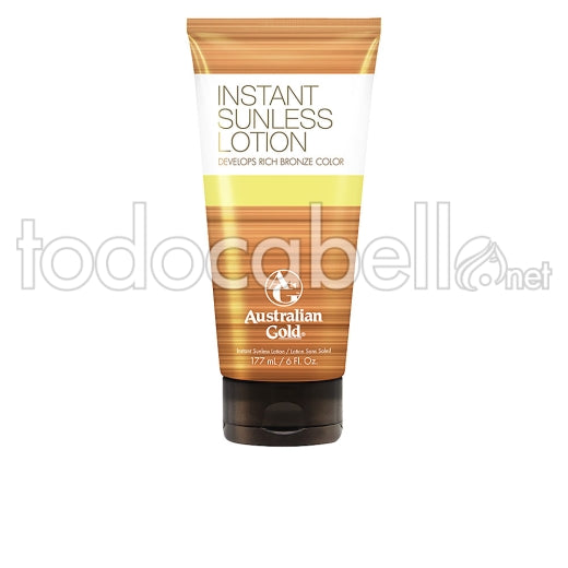 AUSTRALIAN GOLD SUNLESS INSTANT rich bronze color lotion 177 ml
