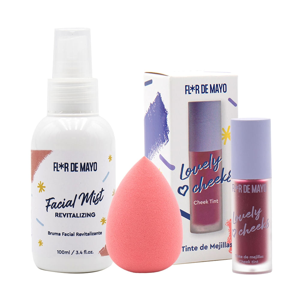 FLOR DE MAYO BEAUTY KIT CHEEK &amp; CHIC CASE 4 pcs