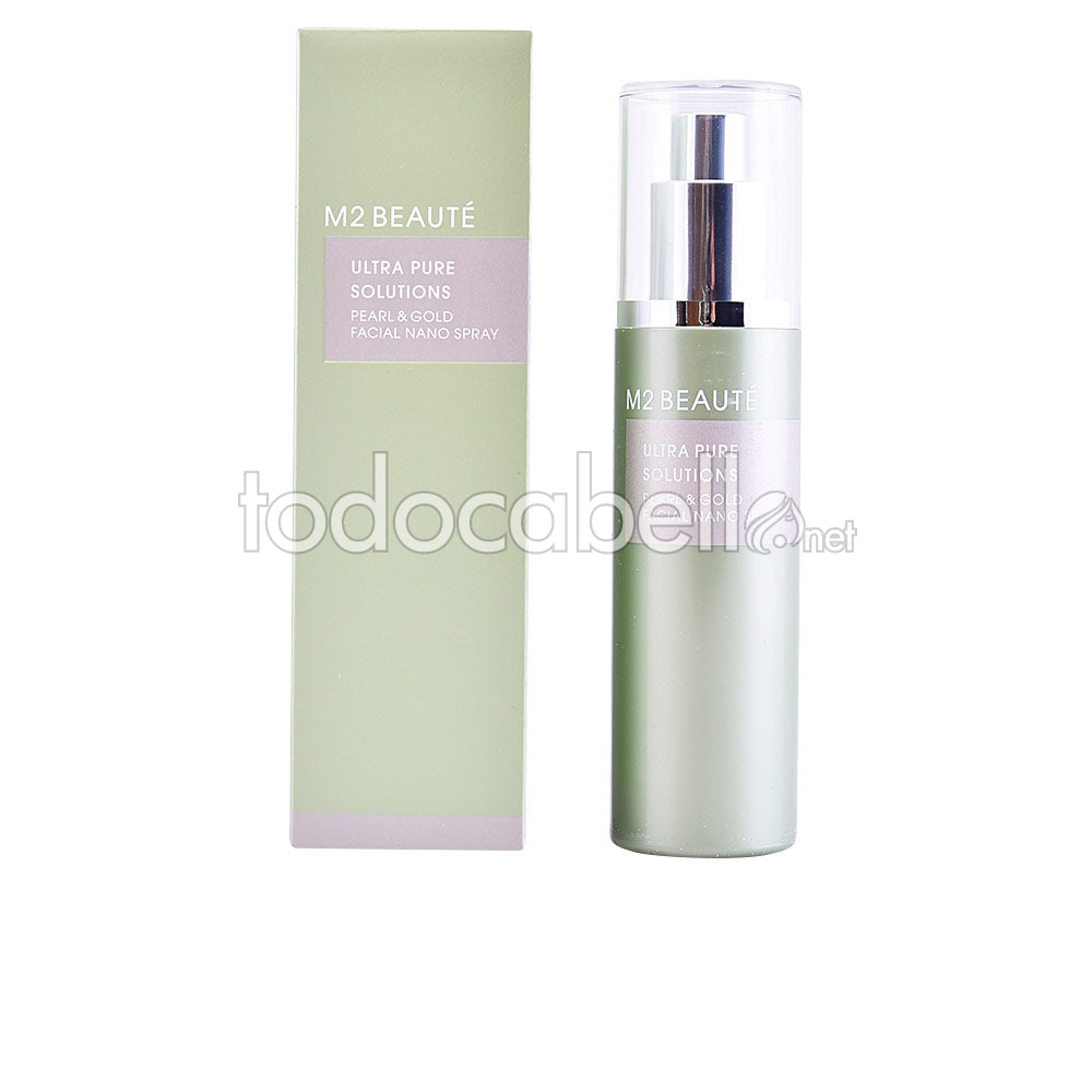 M2 BEAUTÉ ULTRA PURE SOLUTIONS pearl & gold facial nano spray 75 ml