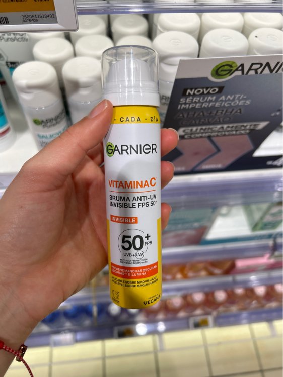 GARNIER Vitamin C invisible anti-UV mist SPF 50+ prevents dark spots and brightens 75 ml