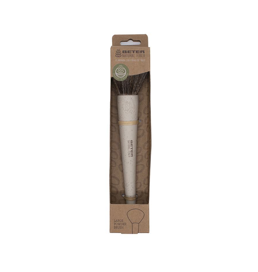 BETER MAKEUP BRUSH natural powder fiber #beige 1 u