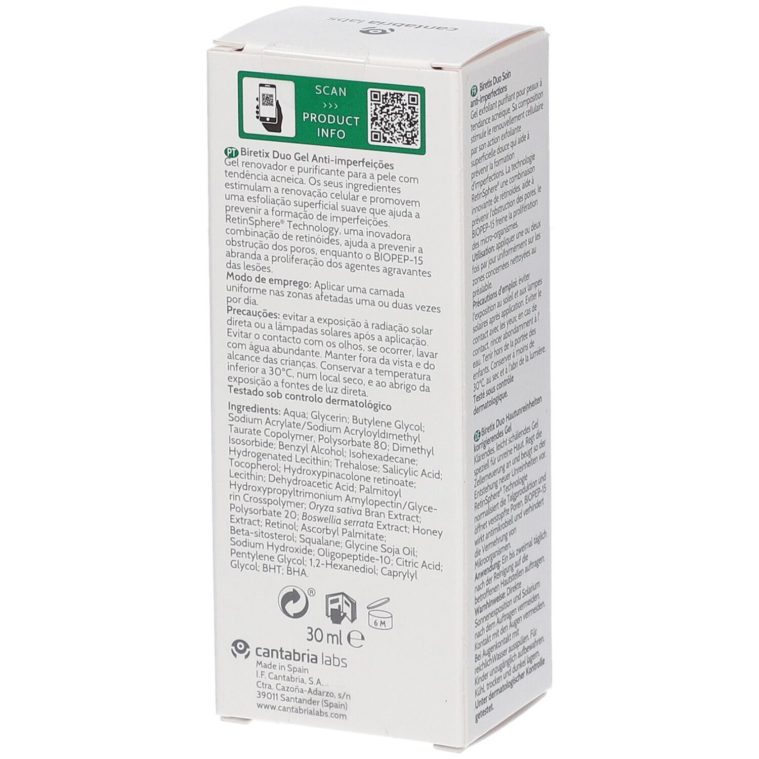 BIRETIX DUO anti-blemish gel 30 ml