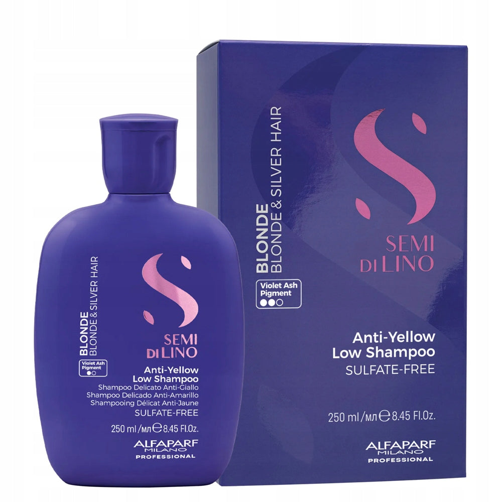 ALFAPARF MILANO SEMI DI LINO blonde & silver low shampoo 250 ml