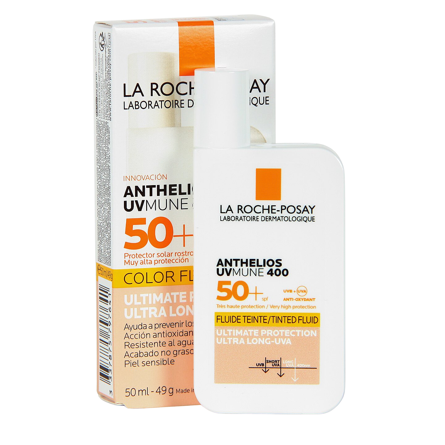 LA ROCHE POSAY ANTHELIOS UVMUNE 400 invisible tinted fluid SPF 50+ 50 ml