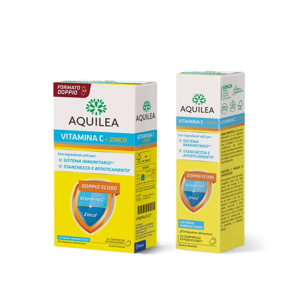 AQUILEA Vitamin C and Zinc 14 Effervescent Tablets