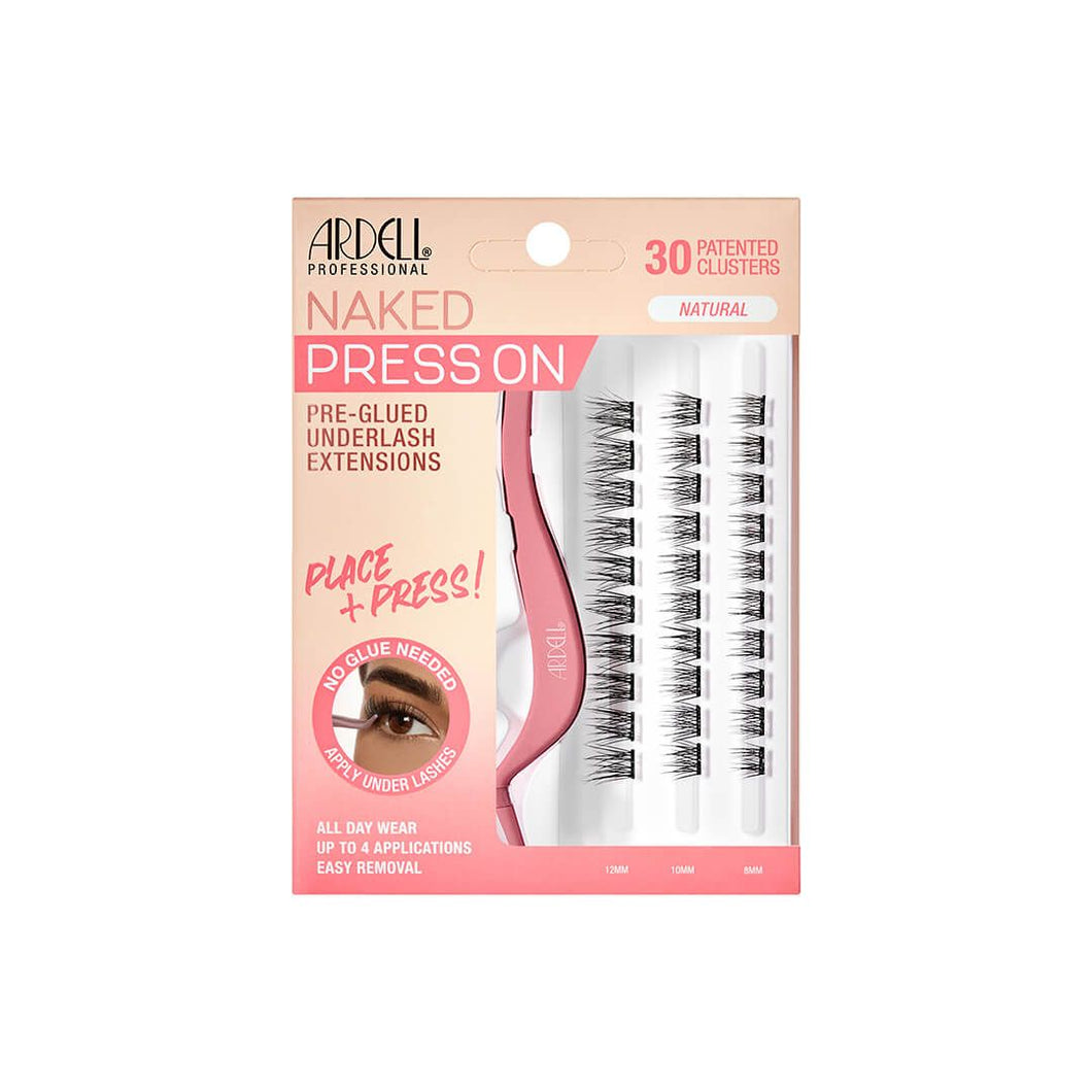 ARDELL PRESS ON pre-glued underlash extensions #naked natural 30 u