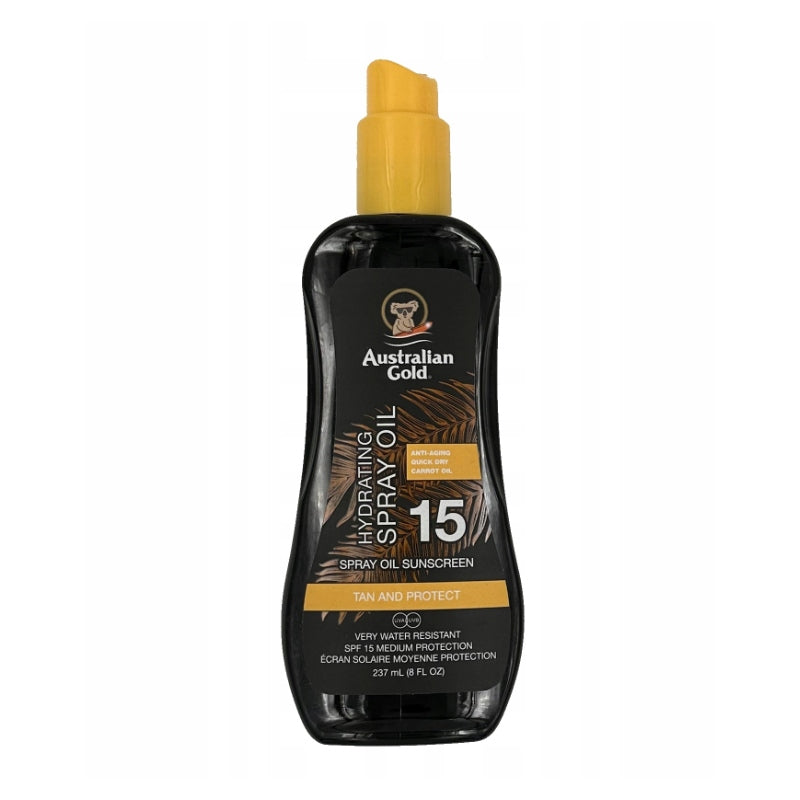 AUSTRALIAN GOLD SUNSCREEN SPF15 spray oil hydrating formula 237 ml