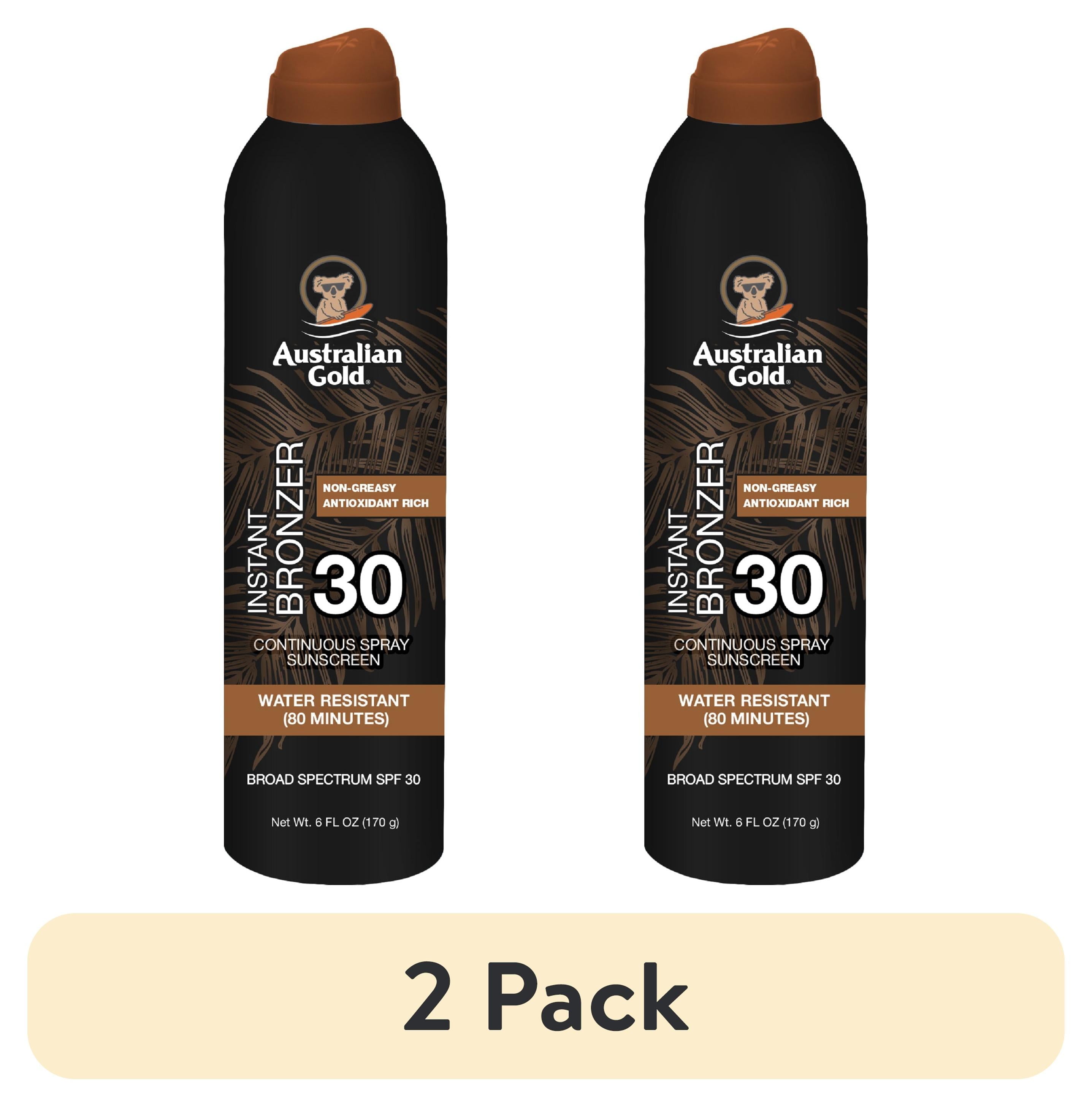 AUSTRALIAN GOLD INSTANT BRONZER SPF30 water resistant spray 177 ml