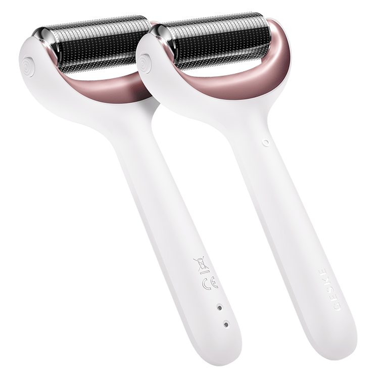 GESKE SMART APP GUIDED facial and body roller with microneedles 9 in 1 #white 4 u