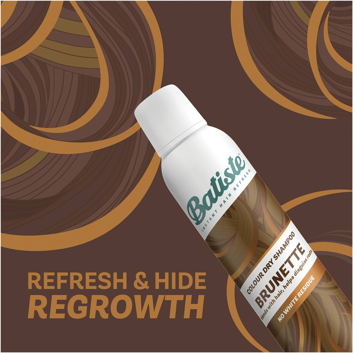BATISTE MEDIUM BROWN & BRUNETTE dry shampoo 200 ml