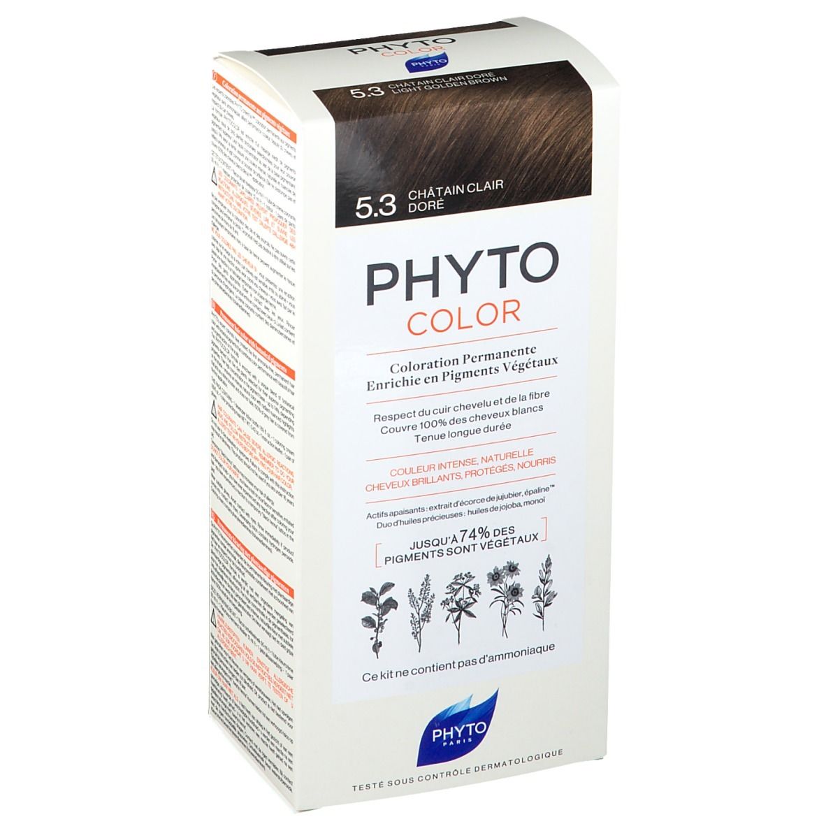 PHYTOCOLOR #5.3-castaño claro dorado 4 u