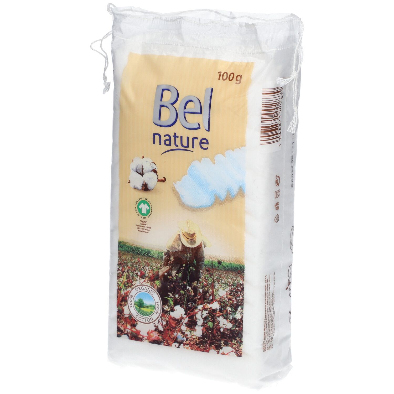 BEL NATURE ECOCERT algodón orgánico 100 gr