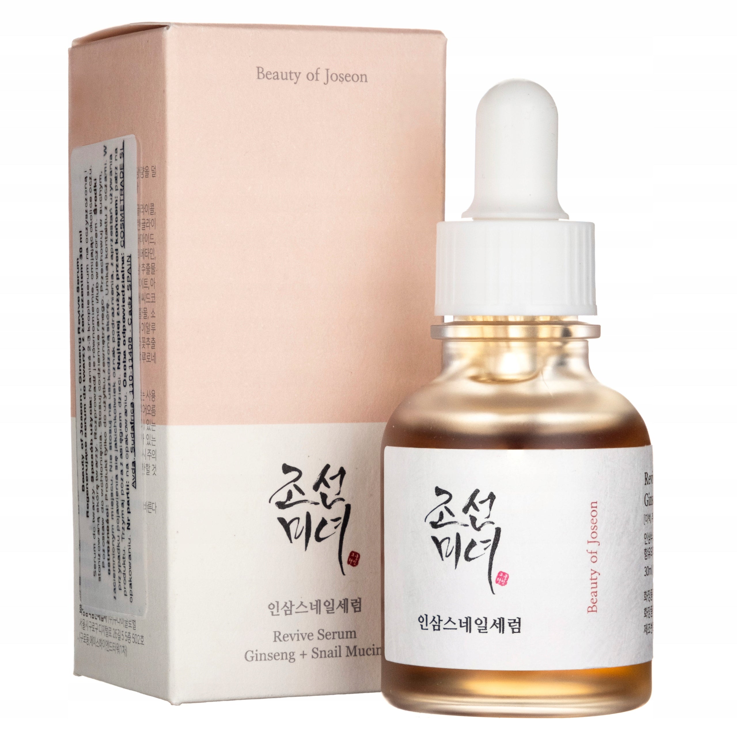 BEAUTY OF JOSEON REVIVE SERUM ginseng + snail mucin anti-aging repair serum 30 ml