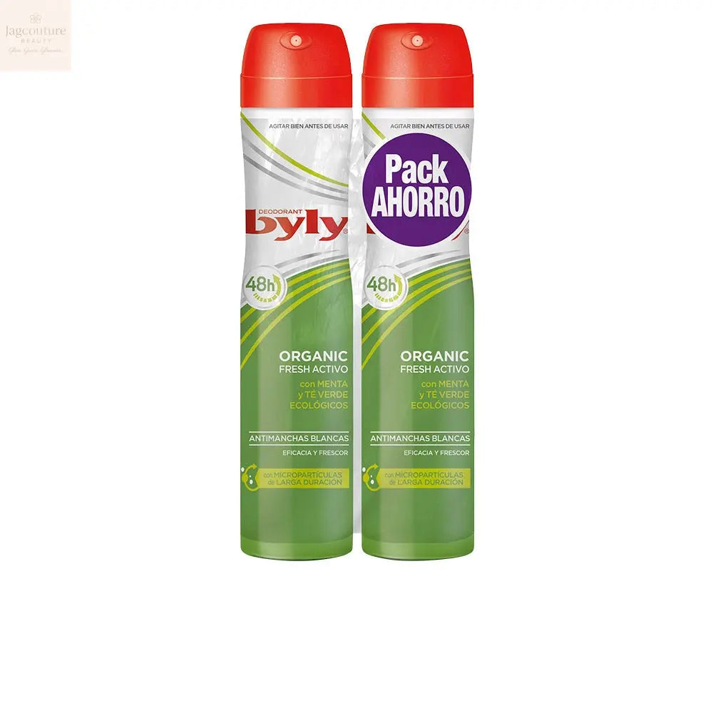 BYLY ORGANIC EXTRA FRESH DEO VAPO LOT 2 x 200 ml
