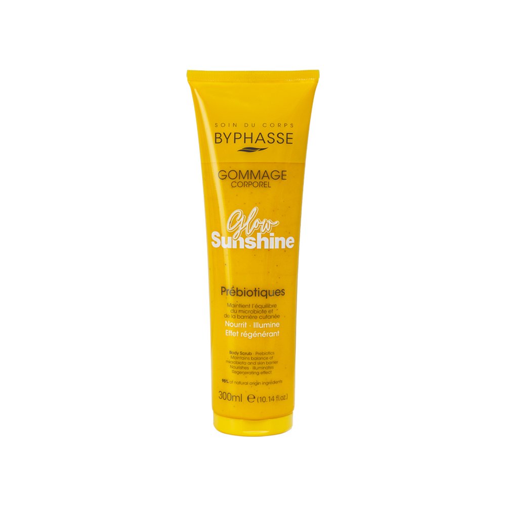 BYPHASSE GLOW SUNSHINE prebiotic body scrub 300 ml