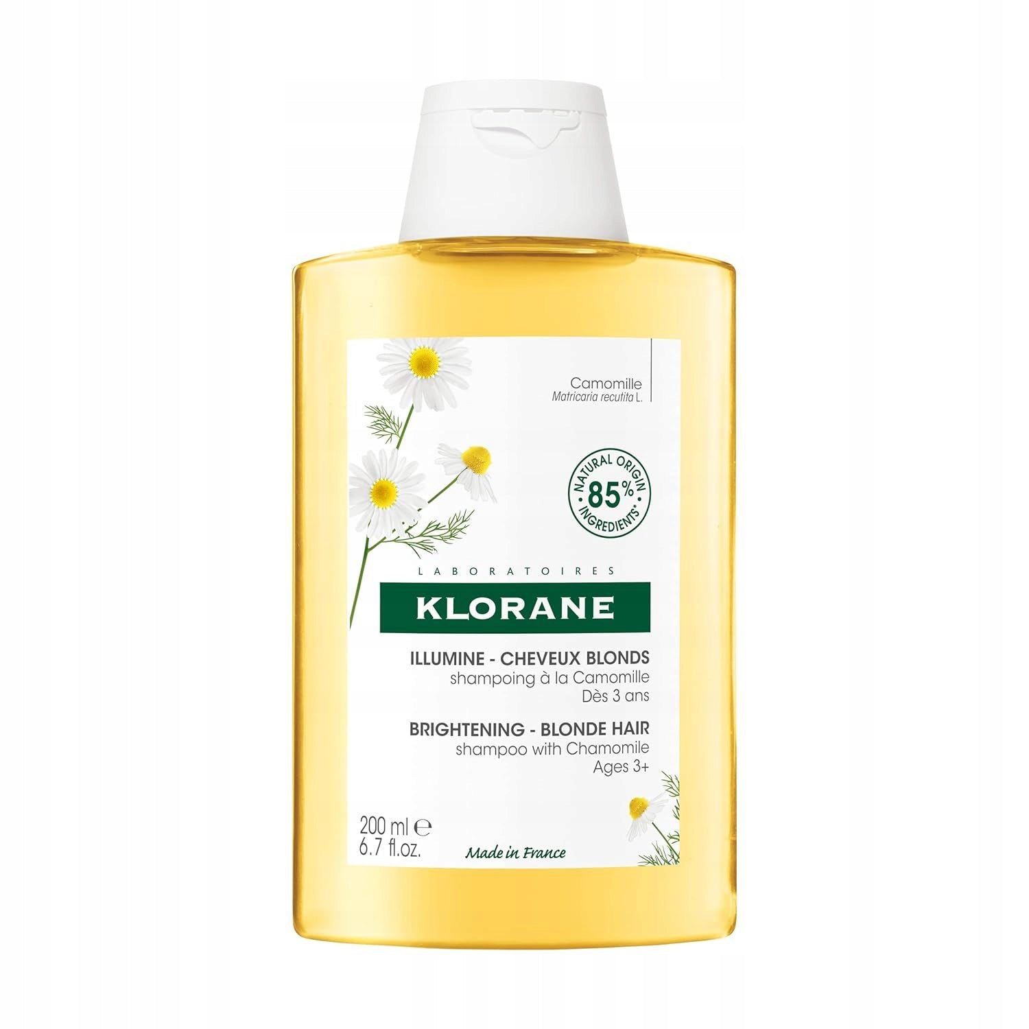 KLORANE A LA CAMOMILE illuminating shampoo blonde highlights 200 ml