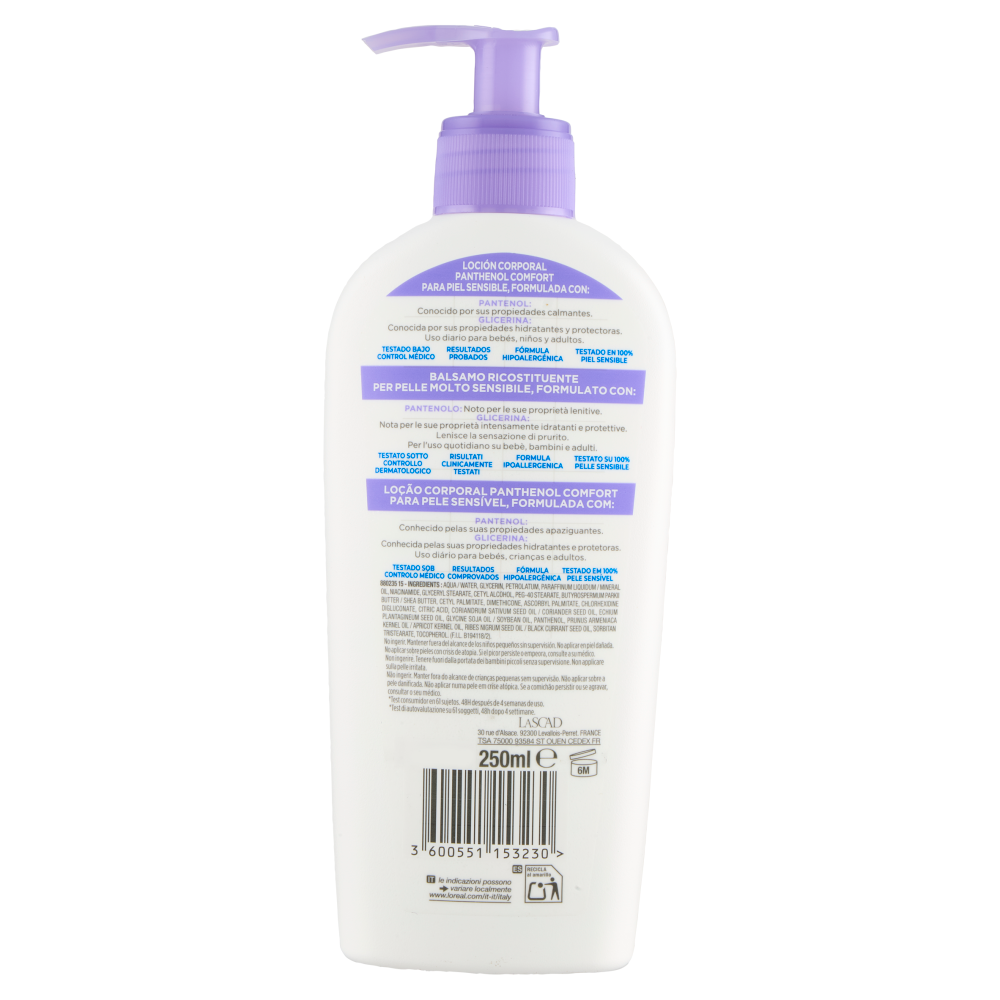 MIXA PANTHENOL COMFORT restorative body lotion for sensitive skin 250 ml
