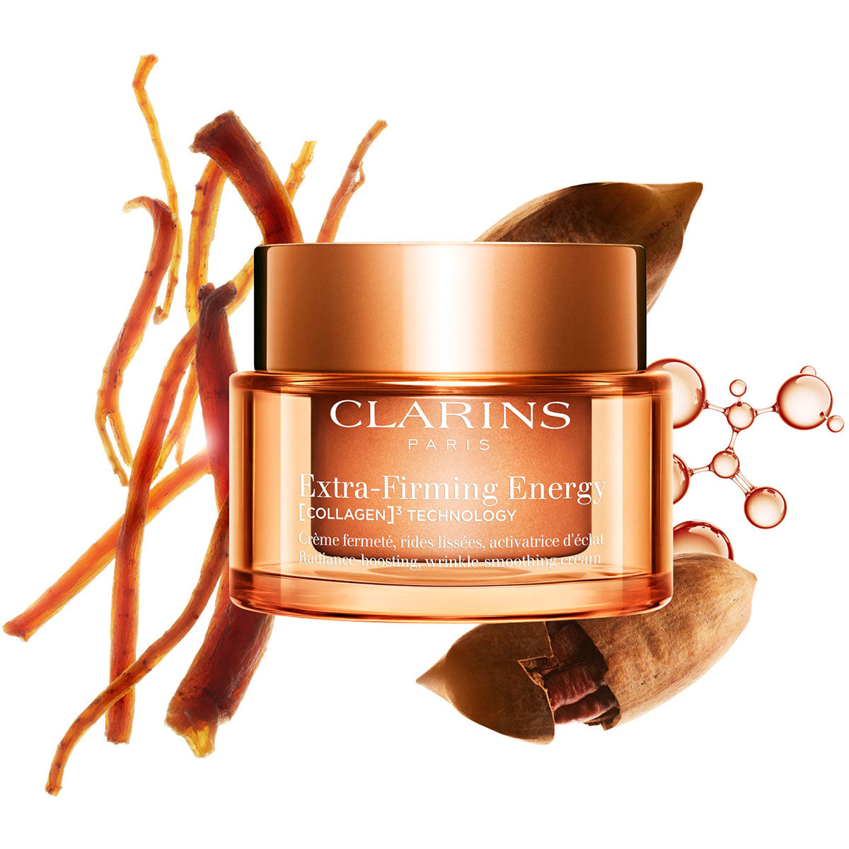 CLARINS EXTRA FIRMING ENERGY firming cream, smooths wrinkles, activates radiance, 50ml refill