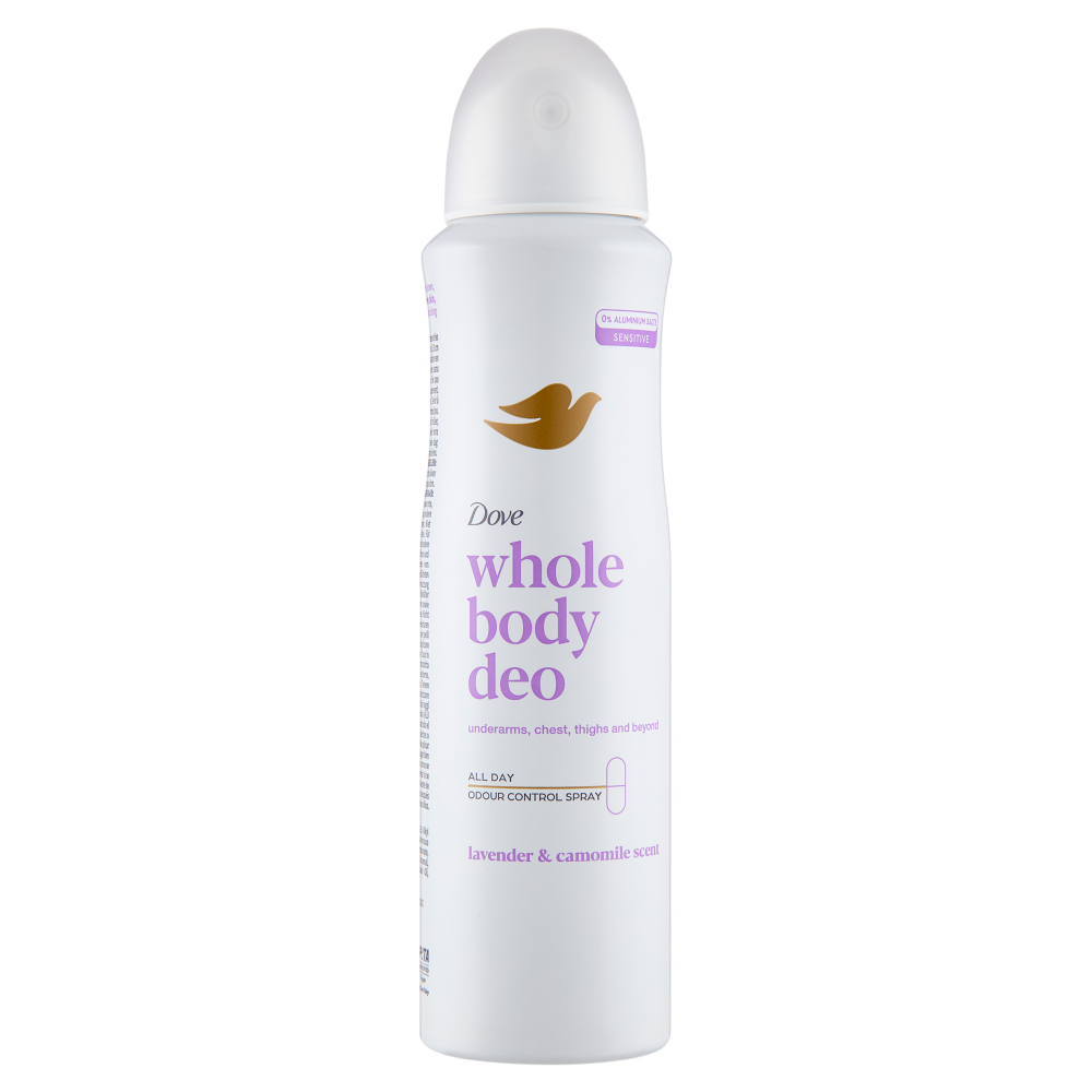 DOVE LAVENDER &amp; CHAMOMILE UNISEX deo body vapor 150 ml