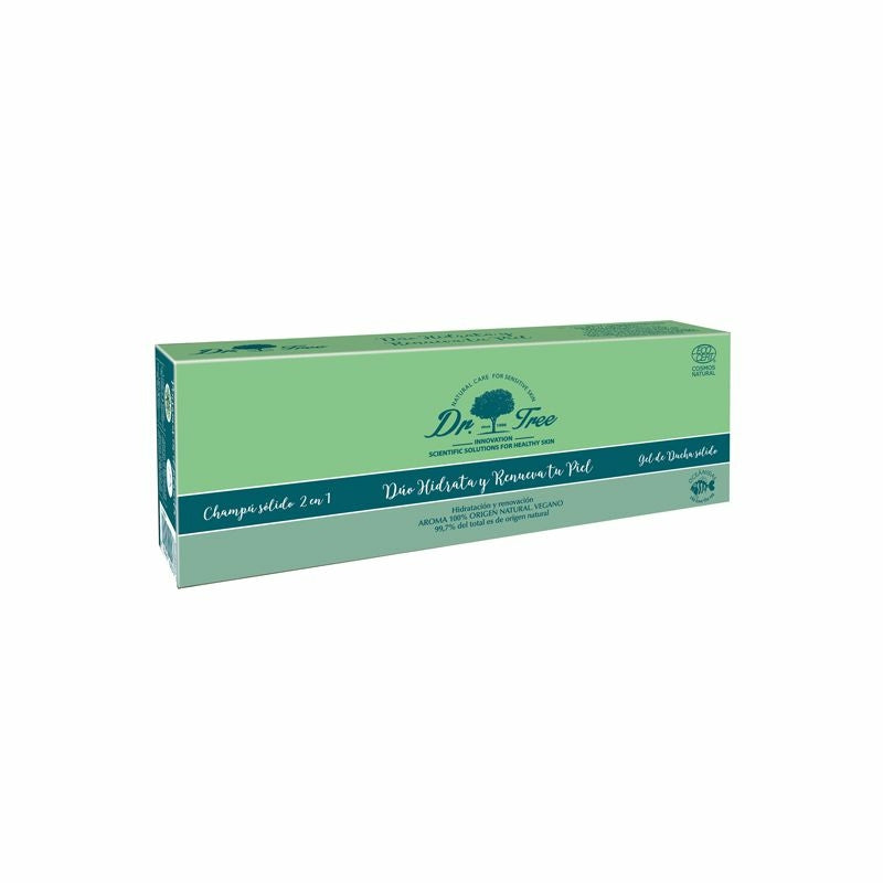 DR. TREE NATURAL SOLID SHAMPOO AND GEL MOISTURIZES AND RENEWS SENSITIVE SKIN CASE 2 pcs