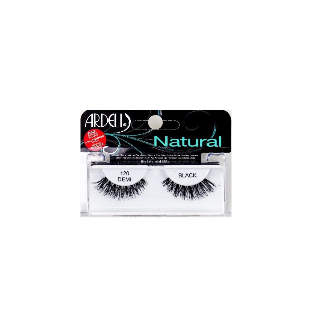 ARDELL NATURAL eyelashes pocket pack #120-demi black 5 ml