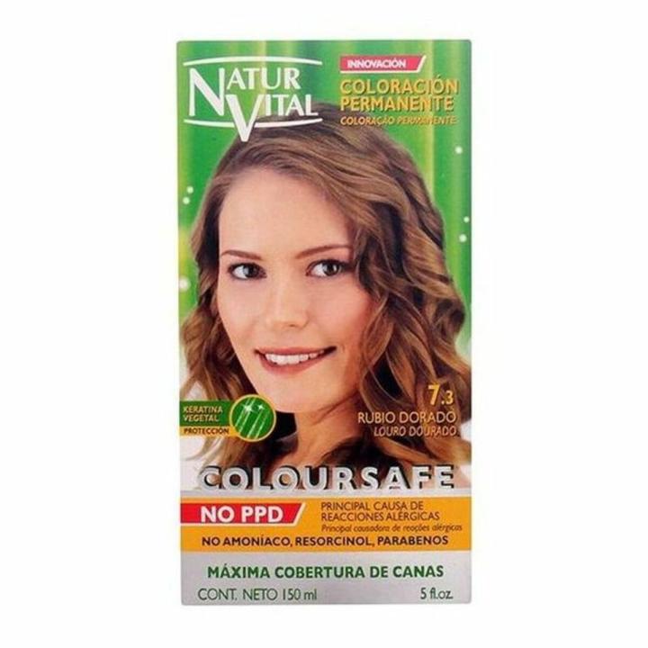 NATUR VITAL COLOURSAFE permanent hair color #7.3 - golden blonde