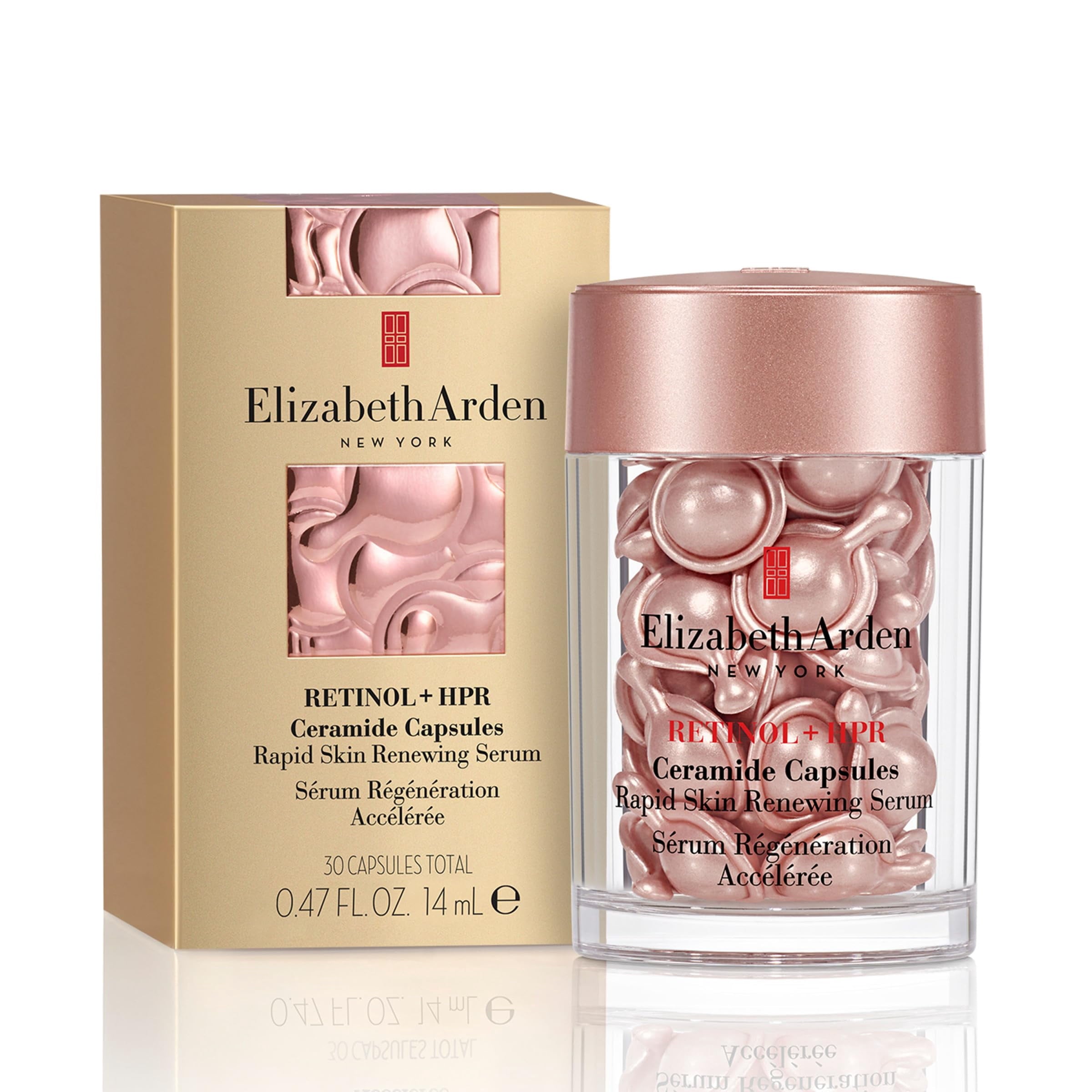 ELIZABETH ARDEN RETINOL + HPR wrinkle smoothing serum in capsules 90 units