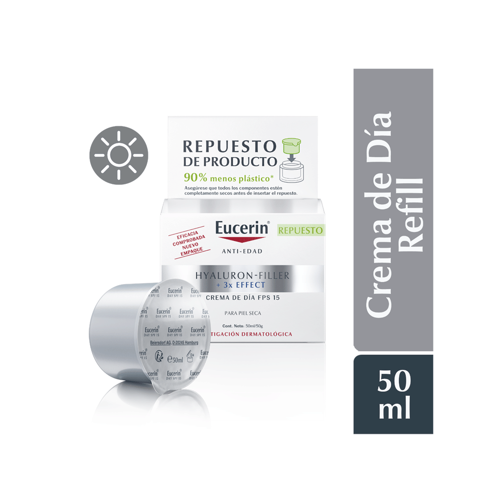 EUCERIN HYALURON FILLER day dry skin SPF15 refill 50 ml