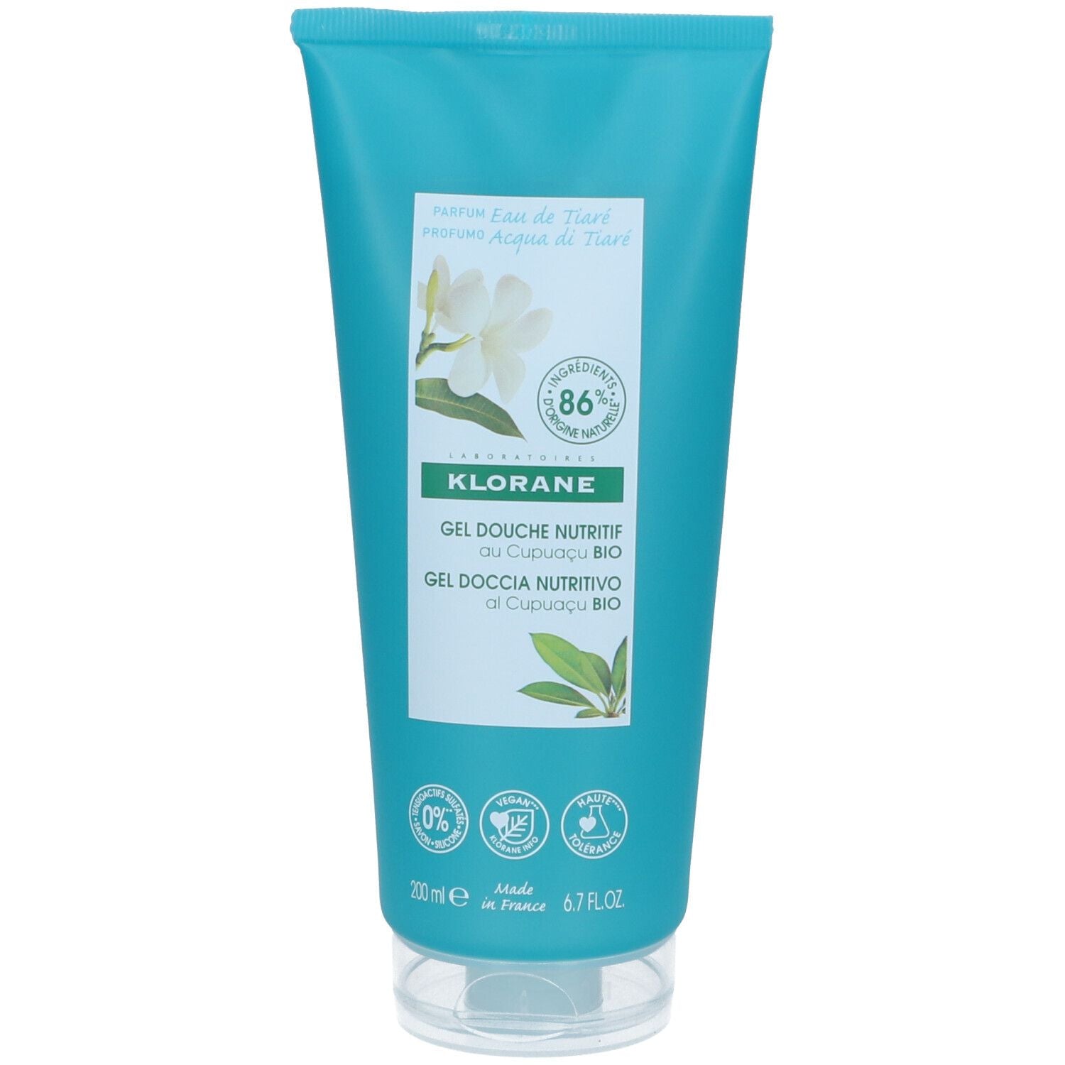 KLORANE TIARE WATER shower gel 200 ml